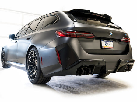 AWE Tuning BMW G90/G99 M5 Track Edition Cat-Back Exhaust - Diamond Black Tips