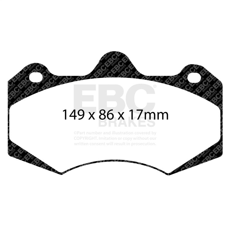 EBC Racing 15-21 Lotus Evora 3.5L Supercharged SR-11 Sintered Race Front Brake Pads