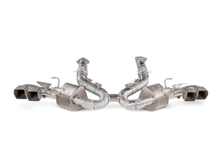 Akrapovic 2020 Chevrolet Corvette Stingray (C8) OPF/GPF Slip-On Line (Titanium) w/ Titanium Tips