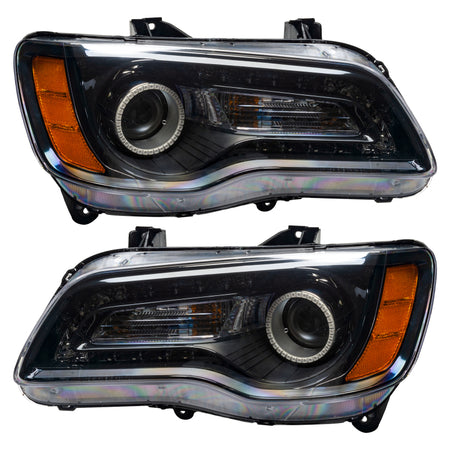 Oracle 11-14 Chrysler 300C SMD HL - Black - NON HID - ColorSHIFT w/ Simple Controller