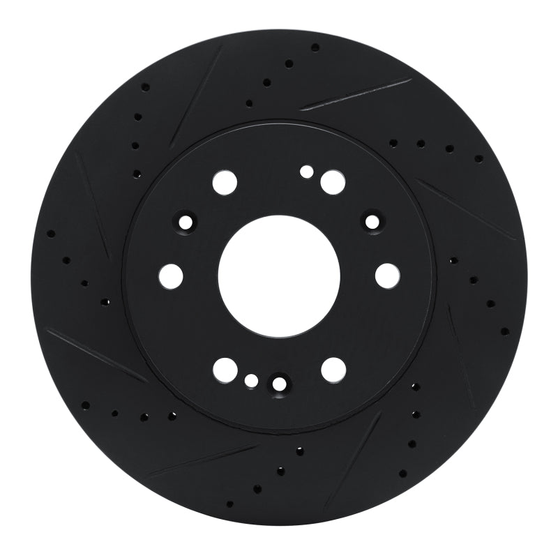 DFC 05-20 Cadillac Escalade Front Left Drilled & Slotted Black Brake Rotor