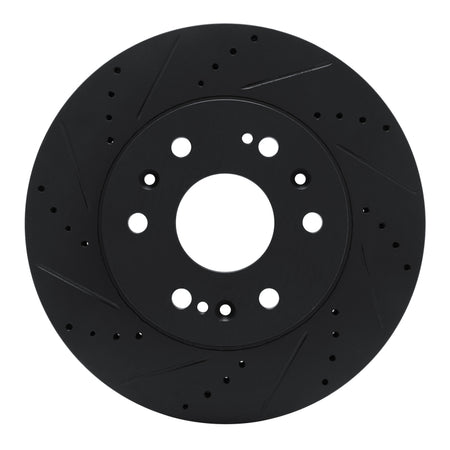 DFC 05-20 Cadillac Escalade Front Left Drilled & Slotted Black Brake Rotor