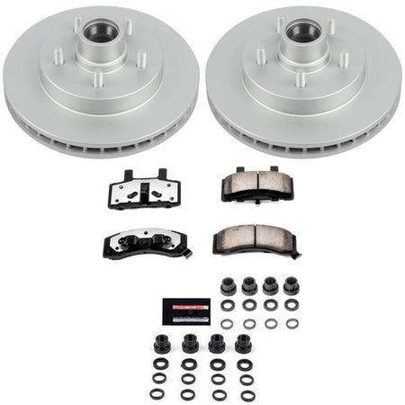 Power Stop 98-00 Chevrolet Tahoe Front Z36 Coated Truck & Tow Brake Kit