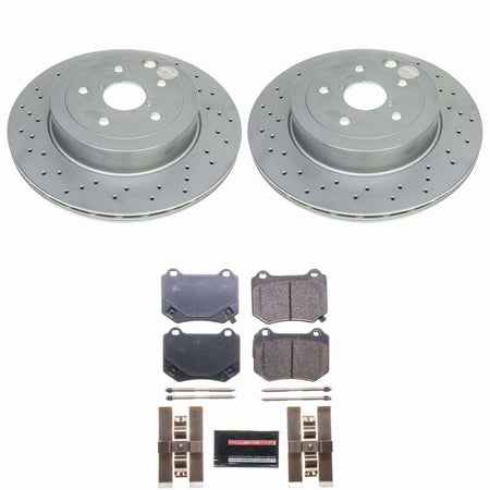 Power Stop 2024 Subaru WRX Rear Z23 Coated Brake Kit