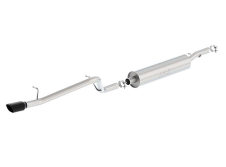 Borla 12-16 Jeep Wrangler V6 4WD Dirt Sport Cat-Back 2.5in Single Square Rolled Angle Cut Rear