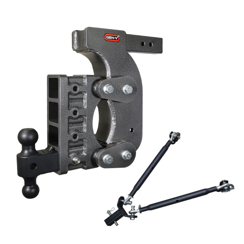 Gen-Y The Boss Torsion-Flex 2.5in Receiver 15in Drop Hitch w/GH-061 Dual-Ball/Stabilizer Kit