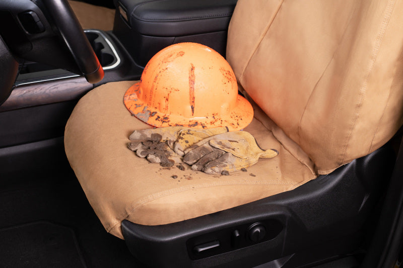 Covercraft 19-23 Ford Transit Polycotton SeatSaver Custom Third Row Seat Covers-Tan