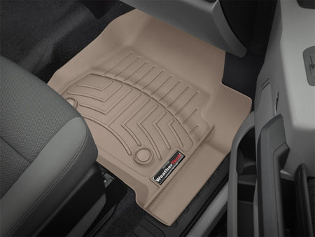 WeatherTech 17+ Ford F-250/F-350/F-450 Front FloorLiner - Tan (Fits 4x4 Floor Shifter)
