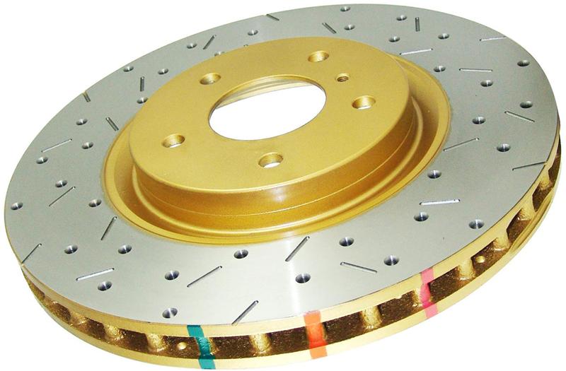 DBA 00-20 Cadillac DeVille Limo Front 4000 Series Drilled & Slotted Rotor