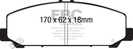 EBC 06-07 Infiniti QX56 5.6 (Akebono) Extra Duty Front Brake Pads