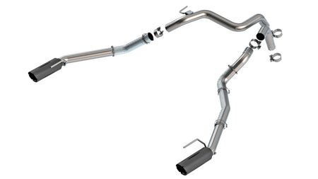 Borla 24-25 Ford Ranger Raptor 2.75in Tail Pipe Kit 4in Tip - Brawler Ceramic Black