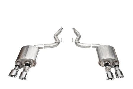 Corsa 24+ Ford Mustang Dark Horse 5.0L 3in Dual Rear Exit Axle-Back w/Twin 4.5in Polish Slash Tips