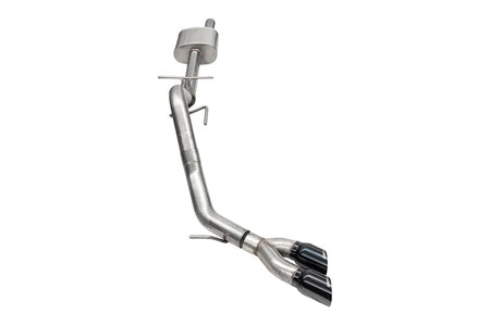 Corsa 2024-2025 Ford Ranger 3in Cat-Back Exhaust 4in Black PVD Pro-Series Slash Cut Twin Tip