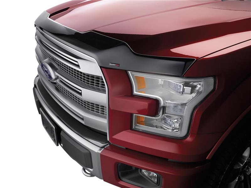WeatherTech 2015+ GMC Sierra Stone and Bug Deflector - Dark Smoke