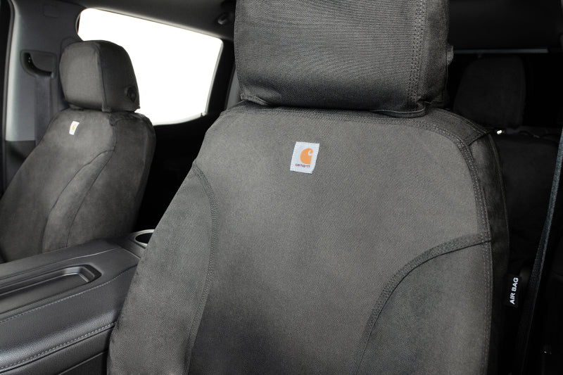 Covercraft 21-25 Ford F150 Carhartt Super Dux SeatSaver Front Row Custom Seat Cover - Gravel
