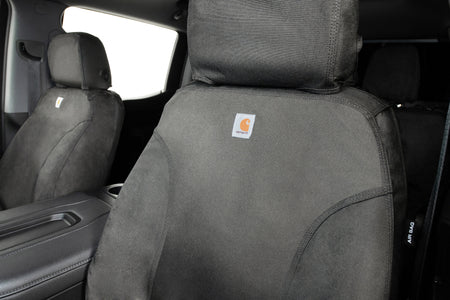 Covercraft 21-25 Ford F150 Carhartt Super Dux SeatSaver Front Row Custom Seat Cover - Gravel