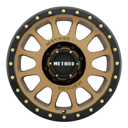 Method MR305 NV 18x9 +18mm Offset 8x170 130.81mm CB Method Bronze/Black Street Loc Wheel