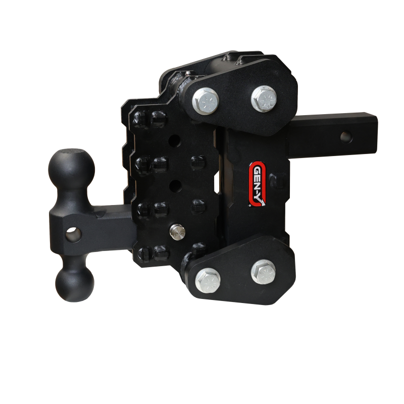 Gen-Y Phantom-XT 2in Solid Shank 4.25in Drop 1K TW 10K Hitch w/GH-031 Dual-Ball Mount