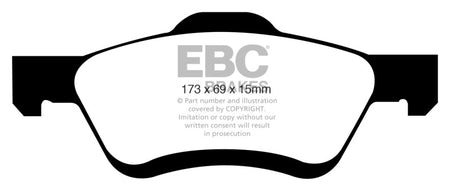 EBC 08-09 Ford Escape 2.3 Greenstuff Front Brake Pads