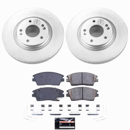 Power Stop 17-20 Hyundai Elantra Front Z23 Coated Brake Kit