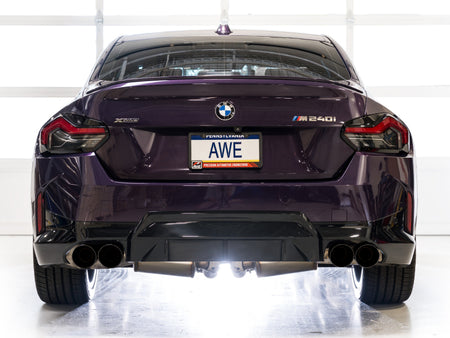 AWE Tuning 22-26 BMW M240i (G42) Track Edition Exhaust - Diamond Black Tips