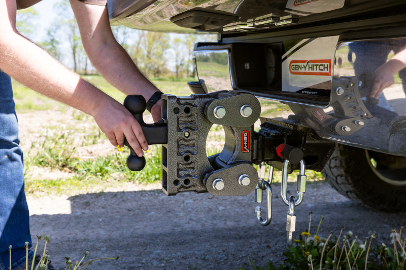 Gen-Y The Boss Torsion-Flex 2.5in Receiver 15in Drop Hitch w/Dual-Ball/Pintle Lock/Stab Kit