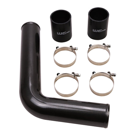Wehrli 03-07 Cummins 5.9L Driver Side 3in Intercooler Pipe - Bengal Silver