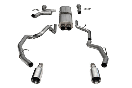Corsa 25-26 RAM 1500 RHO Crew Cab 3.0L Turbo Cat-Back Dual Rear Exit w/ 5in Single Satin Pro Series