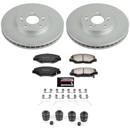 Power Stop 03-08 Honda Pilot Front Z36 Coated Truck & Tow Brake Kit