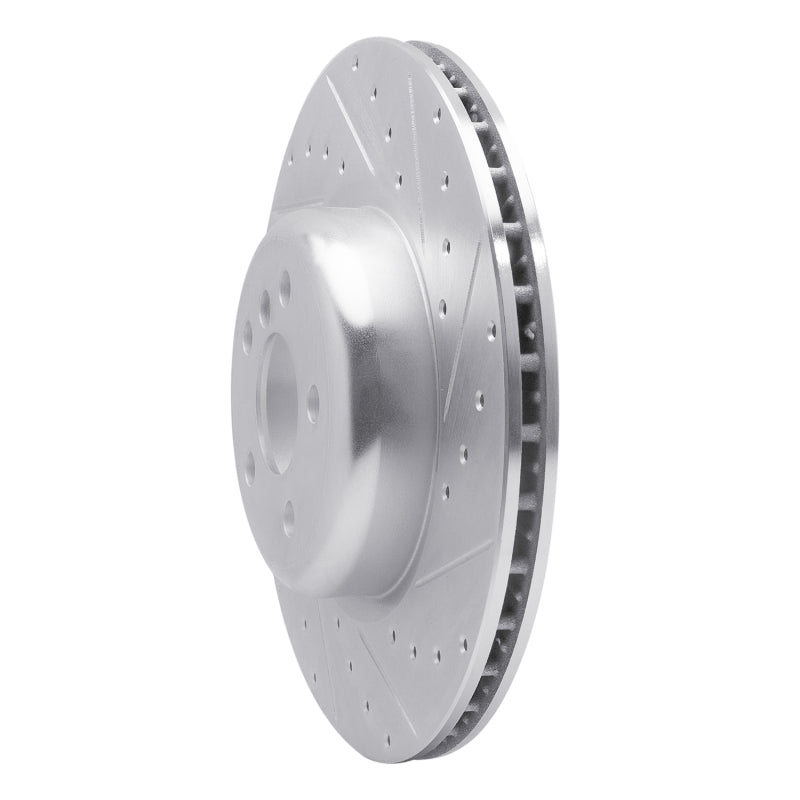 R1 16-25 BMW 330e xDrive Rear Right Drilled & Slotted Silver Brake Rotor