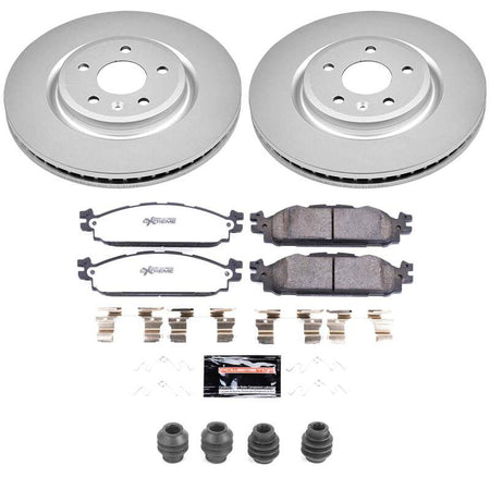 Power Stop 11-19 Ford Explorer Front Z36 Coated Truck & Tow Brake Kit