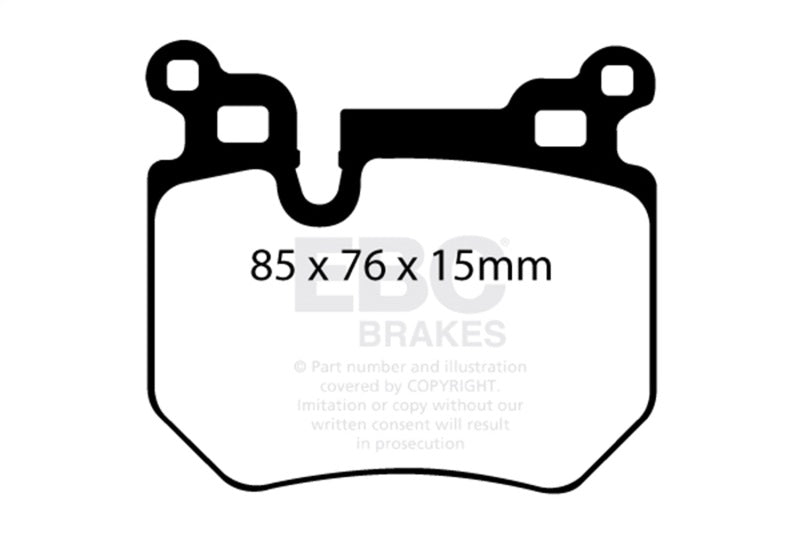 EBC Racing 11-13 BMW 1 Series (E82) Coupe RP-1 Race Rear Brake Pads