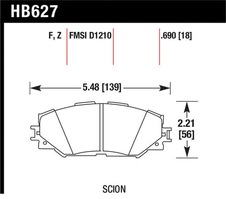 Hawk Performance Ceramic Street Brake Pads