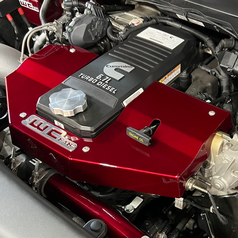 Wehrli 10-24 Cummins Fabricated Aluminum Engine Cover - Sparkle Granny Smith