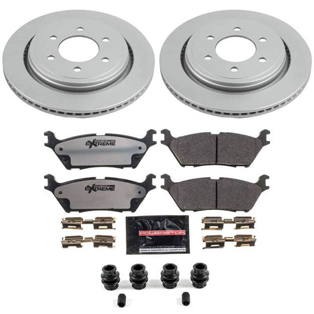 Power Stop 15-17 Ford F-150 Rear Z36 Coated Truck & Tow Brake Kit