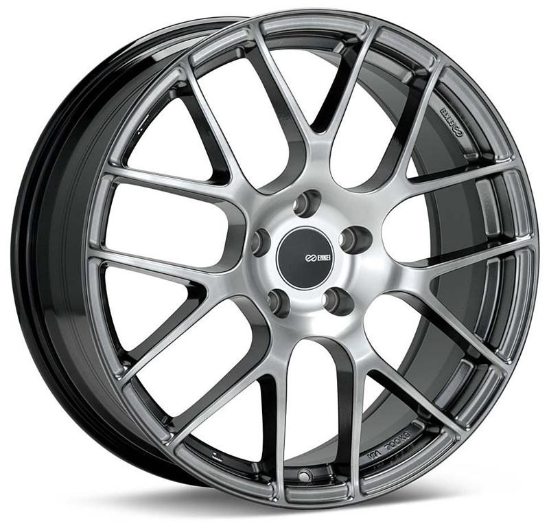 Enkei Raijin 19x8 40mm Offset 5x114.3 Bolt Pattern 72.6 Bore Dia Hyper Silver Wheel