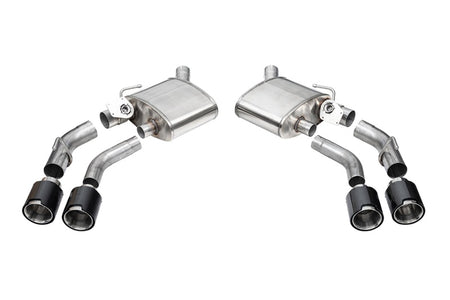 Corsa 2016-2024 Chevrolet Camaro SS / ZL1 Valved Axle-Back Exhaust w/ Carbon Fiber Quad Tips