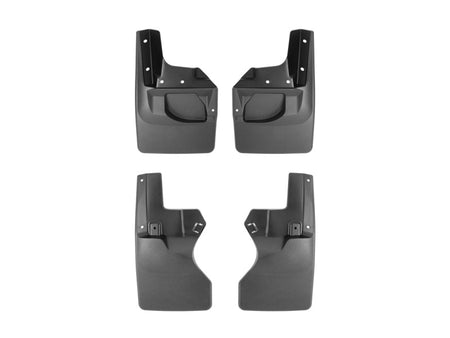 WeatherTech 20-23 Jeep Gladiator Sport/Sport S w/Max Tow Pkg No Drill Front & Rear MudFlaps - Black