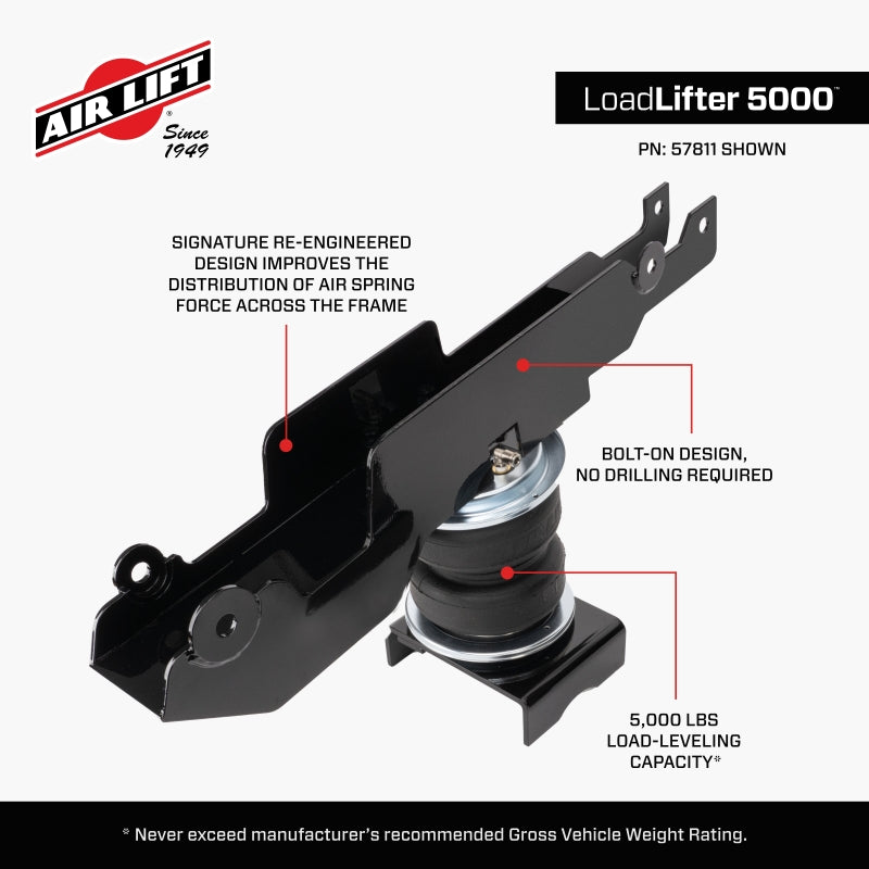 Air Lift 19-24 Mercedes Sprinter 2500 Loadlifter 5000 Air Spring Kit