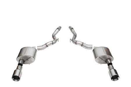 Corsa 2024-2025 Ford Mustang GT Sport Axle-Back Dual Rear Exit with 4.5in Straight Cut Tips