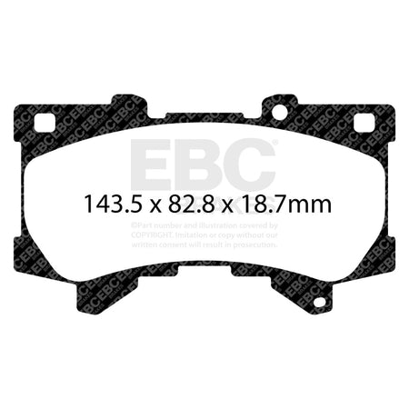 EBC 2022+ Lexus LX600 3.5TT Yellowstuff Front Brake Pads