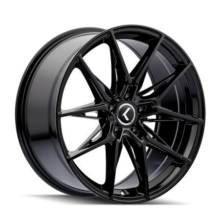 Kraze KR196 Evolve 20x9 / 5x114.3 BP / 35mm Offset / 72.62mm Hub Gloss Black Wheel