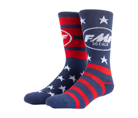 FMF Racing Stars And Bars Sock Navy One Size