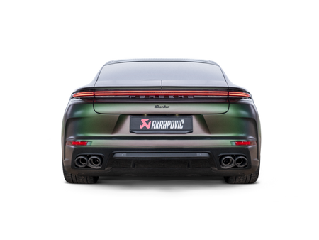 Akrapovic 2024+ Porsche Panamera Slip-On Line (Titanium) w/ Carbon Tips: Requires V6 or V8 fit kit