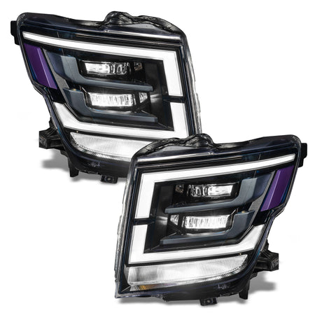 Oracle 21-22 Nissan Titan Demon Eye RGB Headlight Upgrade Kit - ColorSHIFT w/o Controller
