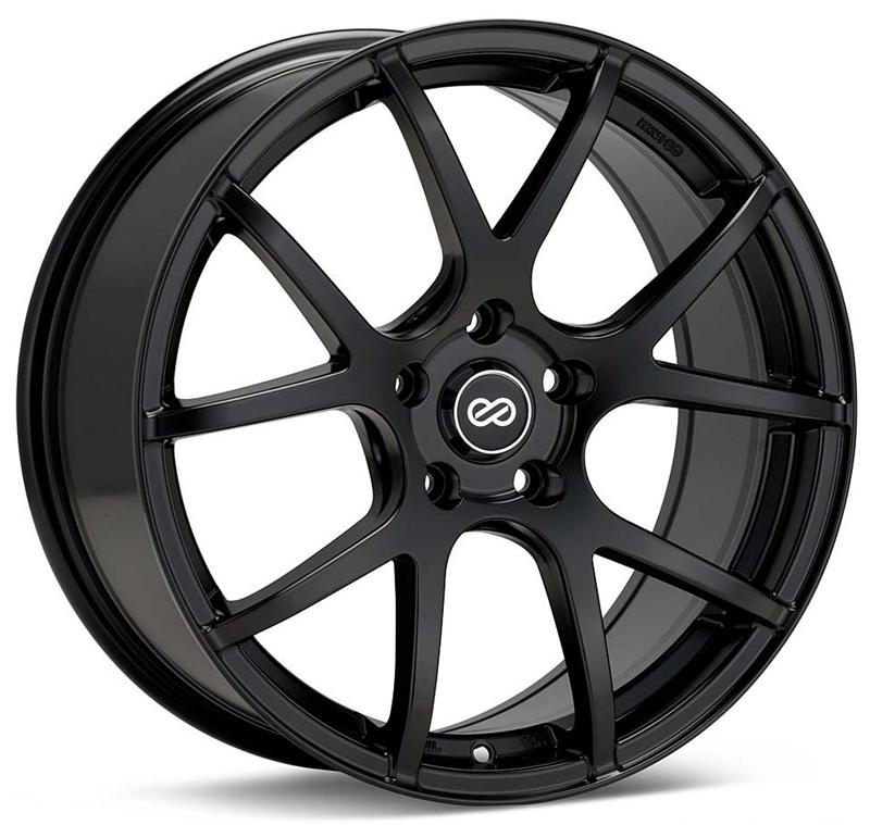 Enkei M52 17x7.5 50mm Offset 5x114.3 Bolt Pattern 72.6mm Bore Dia Matte Black Wheel