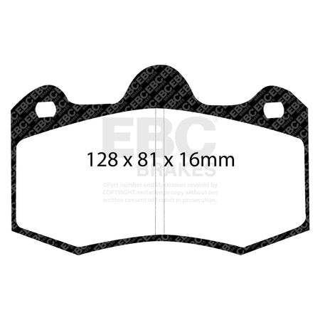 EBC Racing 10-16 Lotus Evora 3.5L SR-11 Sintered Race Front Brake Pads