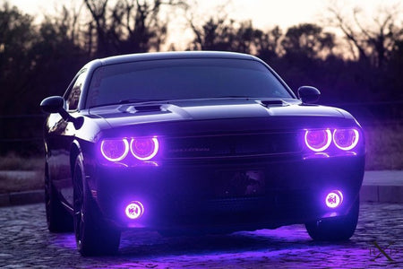 Oracle 08-14 Dodge Challenger Dynamic Surface Mount Headlight Halo Kit - - Dynamic