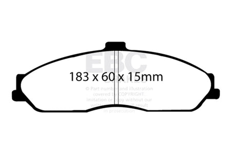 EBC Racing 05-09 Chevrolet Corvette (C6) Z51 SR-11 Sintered Race Front Brake Pads