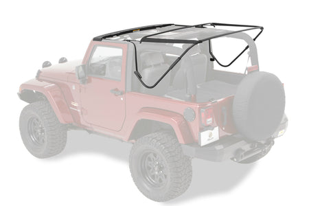 Bestop 07-18 Jeep Wrangler JK 2-Door Bow & Fdodge Rame Hardware Kit (Factory Style Replacement)